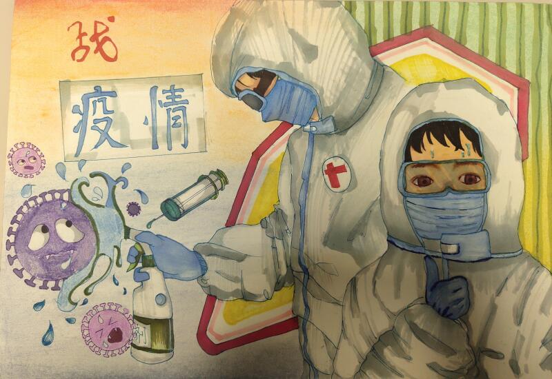 “疫情當(dāng)前，孩子們有‘畫’說”作品展播（三十五）