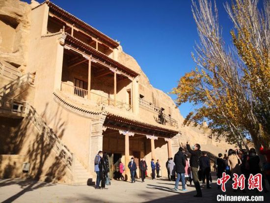 圖為敦煌莫高窟藏經洞。(資料圖) 馮志軍 攝