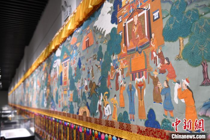 8月20日，“塔影河聲吉祥千年——涼州會盟暨蘭州與武威文物聯(lián)展”在蘭州市博物館開展。戴文昌 攝