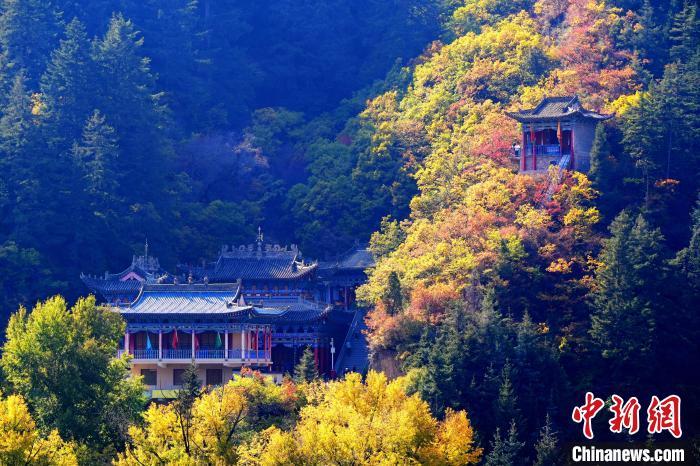 深秋，位于蘭州市榆中縣的興隆山景色如畫。宮衛(wèi)紅 攝