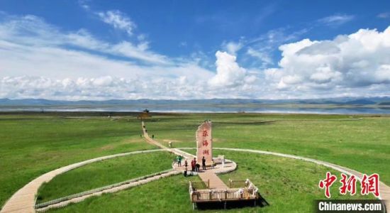 2024年6月，甘肅甘南州碌曲縣尕海湖。(資料圖)高瑩 攝