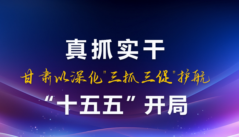 圖解|真抓實(shí)干！甘肅以深化“三抓三促”護(hù)航“十五五”開(kāi)局